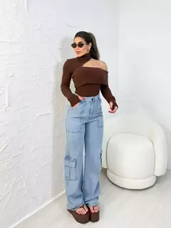 Calça Cargo Flare - Linha Chic
