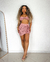 Conjunto Tricot Saia Curta e Top Flor na internet