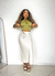 Blusa De Seda Cruzada Frente