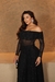 Body Tule Lurex Ombro a Ombro Preto na internet