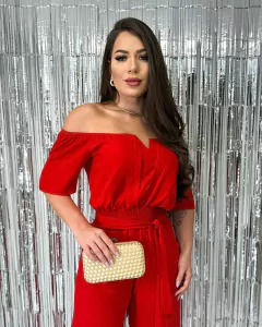 Macacão Decote V Ciganinha - comprar online