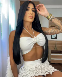 Imagem do Conjunto Saia e Top Tricot Vazado