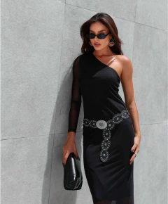 Vestido Longo Tule Unilateral - comprar online