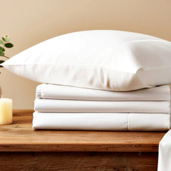 Juego de Sabanas 100% Algodon Lisas - Les Blancs