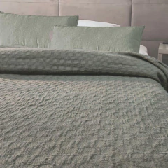 Acolchado Tusor Kenia Reversible - Les Blancs