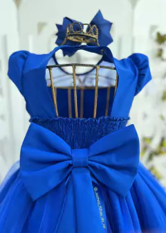 VESTIDO DE FESTA LAWANI LONGO AZUL ROYAL - loja online