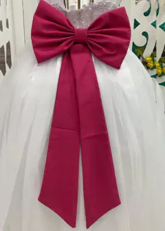 Faixa Com Laço Grande Para Vestido De Daminha e Florista