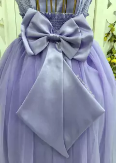 Imagem do Vestido De Festa Lilás Longo Sabrina