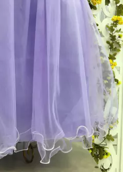 Vestido De Festa Lilás Longo Sabrina - Filhas do Rei Distribuidora Roupa Infantil e Juvenil