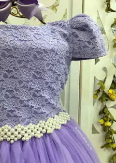 Vestido De Festa Lilás Longo Sabrina na internet