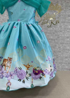 VESTIDO INFANTIL DE FESTA TEMÁTICO ALADDIN PRINCESA JASMINE - Filhas do Rei Distribuidora Roupa Infantil e Juvenil