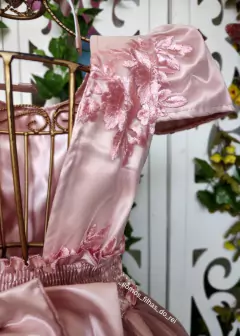 VESTIDO LONGO ROSE DE RENDA na internet