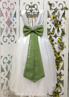 Faixa Com Laço Grande Para Vestido De Daminha e Florista