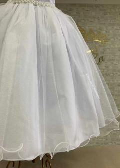 VESTIDO BRANCO DE FESTA LUXO JUVENIL LONGO - loja online