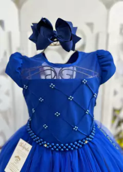 VESTIDO DE FESTA LAWANI LONGO AZUL ROYAL - comprar online