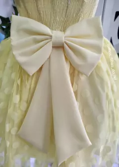 VESTIDO FESTA E MODA EVANGELICA INFANTIL E JUVENIL ANDRESSA AMARELO na internet
