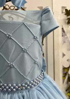 Vestido De Festa Lawani Longo Azul na internet