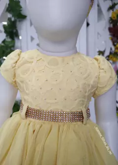 VESTIDO AMARELO DE FESTA INFANTIL LUXO SARAH - comprar online