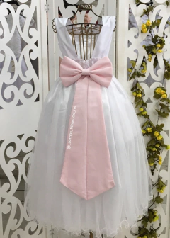 Faixa Com Laço Grande Para Vestido De Daminha e Florista