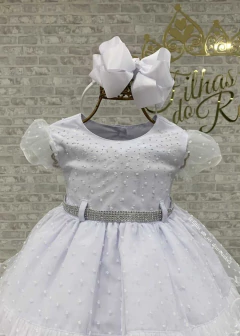 VESTIDO BRANCO DE FESTA INFANTIL LU - comprar online