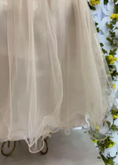 Vestido De Festa Dourado Longo Sabrina - Filhas do Rei Distribuidora Roupa Infantil e Juvenil