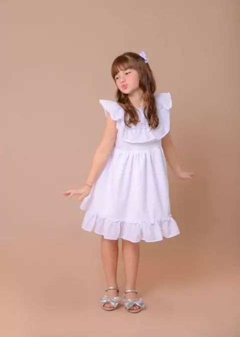 VESTIDO FLOR DO CAMPO BRANCO