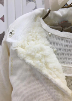 PARKA FORRADA INFANTIL OFF WHITE MARLAN - Filhas do Rei Distribuidora Roupa Infantil e Juvenil