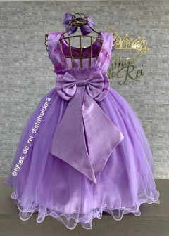 VESTIDO LUXO INFANTIL DE FESTA LILÁS - loja online