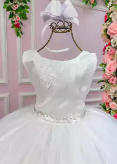 VESTIDO LUXO INFANTIL E JUVENIL DE FESTA BRANCO na internet