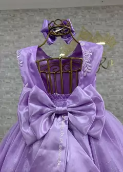 Imagem do VESTIDO LUXO DE FESTA INFANTIL BRILHO LILÁS
