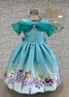VESTIDO INFANTIL DE FESTA TEMÁTICO ALADDIN PRINCESA JASMINE