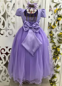 Vestido De Festa Lilás Longo Sabrina - loja online