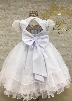 VESTIDO BRANCO DE FESTA INFANTIL LU - loja online
