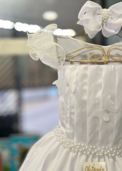 VESTIDO INFANTIL MIDI BRANCO COM BORBOLETAS ENCANTADAS na internet