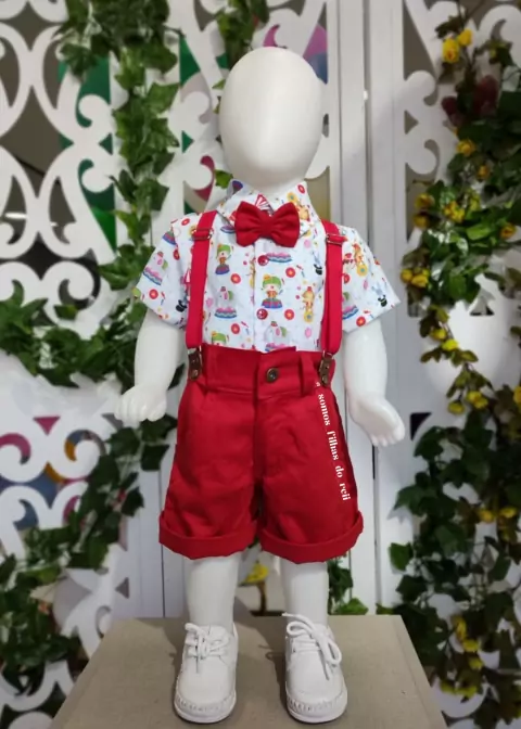 CONJUNTO INFANTIL TEMÁTICO MENINO CIRCO