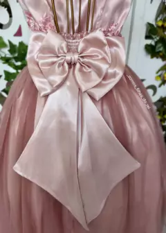 VESTIDO LONGO ROSE DE RENDA - Filhas do Rei Distribuidora Roupa Infantil e Juvenil