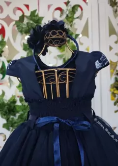 Imagem do VESTIDO FESTA INFANTIL LUA AZUL MARINHO