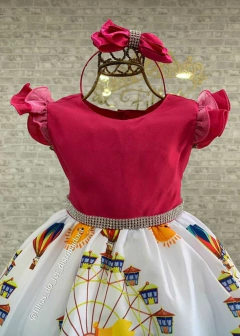 VESTIDO ROSA TEMÁTICO CIRCO - comprar online
