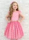 VESTIDO FESTA E MODA EVANGELICA INFANTIL E JUVENIL ANDRESSA ROSA