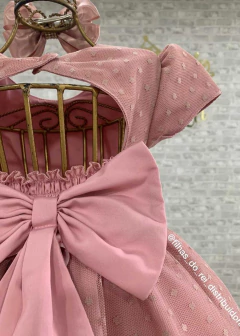 VESTIDO LUXO DE FESTA INFANTIL ROSE