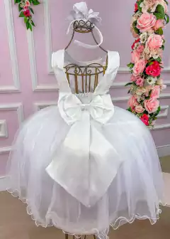 VESTIDO LUXO INFANTIL E JUVENIL DE FESTA BRANCO - comprar online