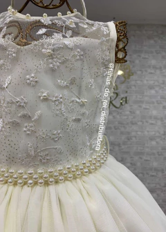 VESTIDO OFF WHITE DE FESTA LUXO JUVENIL LONGO na internet