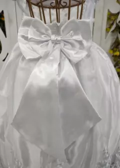 VESTIDO REALEZA INFANTIL BRANCO COM RENDA IMPORTADA na internet