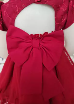 VESTIDO VERMELHO DE FESTA BEBÊ LUXO na internet