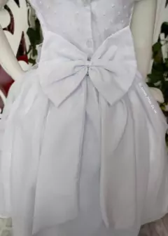 VESTIDO LONGO BRANCO HELLENA EM POÁ - Filhas do Rei Distribuidora Roupa Infantil e Juvenil