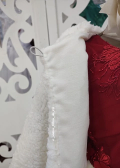 CASACO INFANTIL OFF WHITE EM PELO SHERPA - Filhas do Rei Distribuidora Roupa Infantil e Juvenil