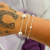 Kit de Pulseiras Bolinhas Prata - comprar online