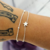 Pulseira Dupla Estrela Prata
