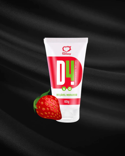 Lubrificante Beijável D4 Neutro Morango