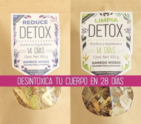 Té Detox Orgánico 28 Días (2 Pack) | Limpieza Natural, Desintoxicación y Bienestar Digestivo